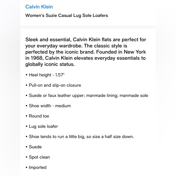 Calvin Klein Suzie Penny Loafers. Size 9 - Picture 2 of 10